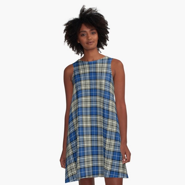 Napier tartan a-line dress