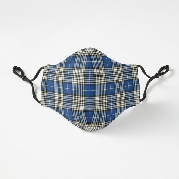 Napier tartan fitted face mask