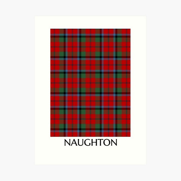 Naughton tartan art print