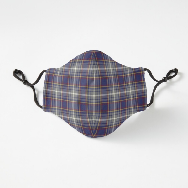 Nevada tartan fitted face mask