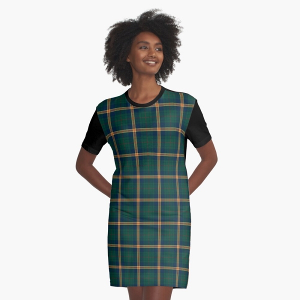 New Mexico tartan tee shirt dress