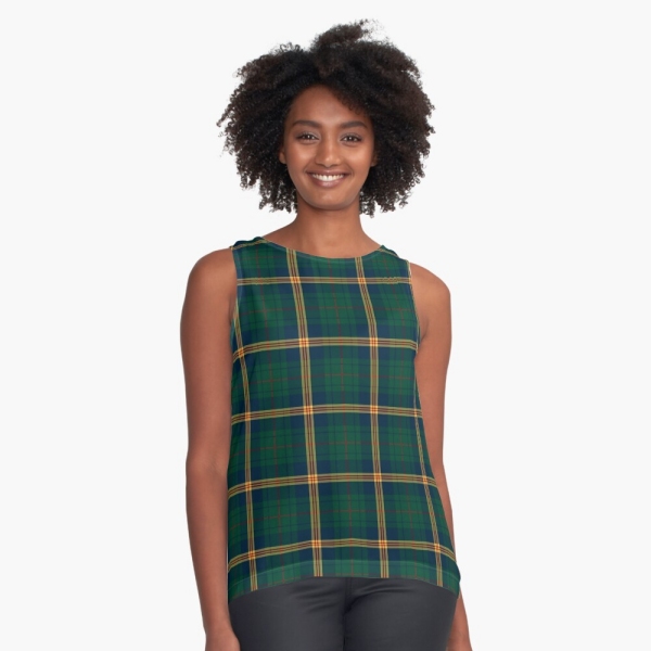 New Mexico tartan sleeveless top