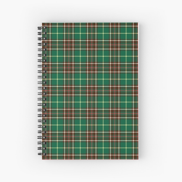 Newfoundland tartan spiral notebook