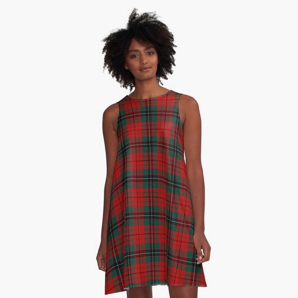 Nicolson tartan a-line dress