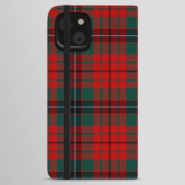 Clan Nicolson Tartan iPhone Wallet Case