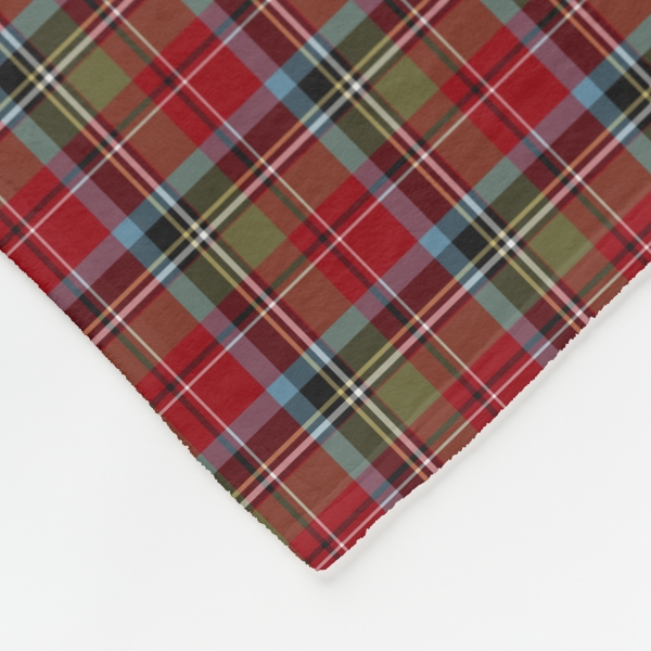 North Carolina tartan fleece blanket