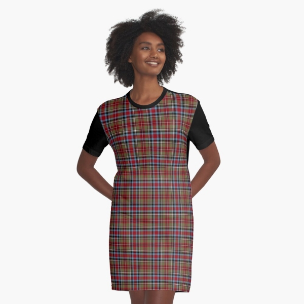 North Carolina tartan tee shirt dress