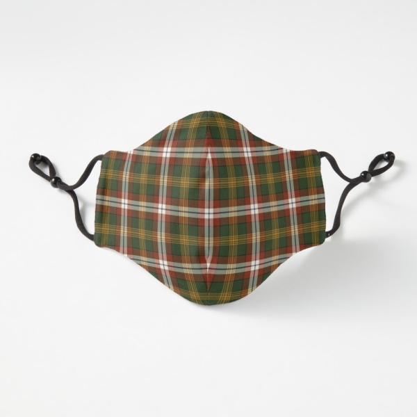 Northwest Territories tartan fitted face mask