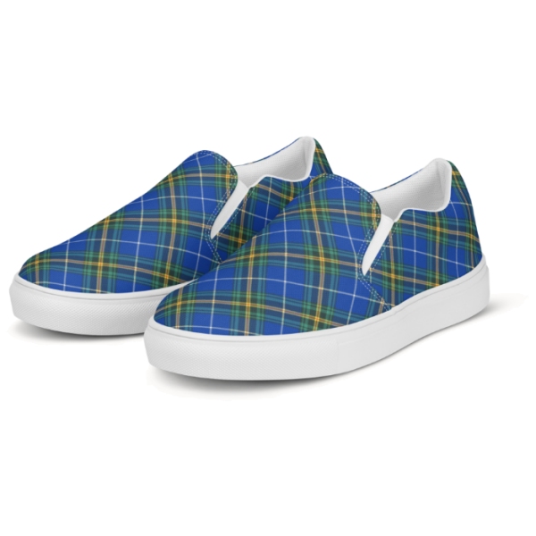 Nova Scotia tartan men's slip-on shoes