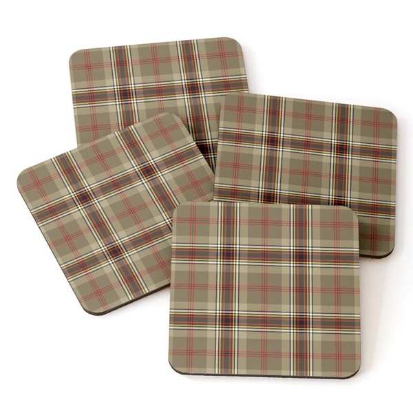 O'Keefe tartan beverage coasters