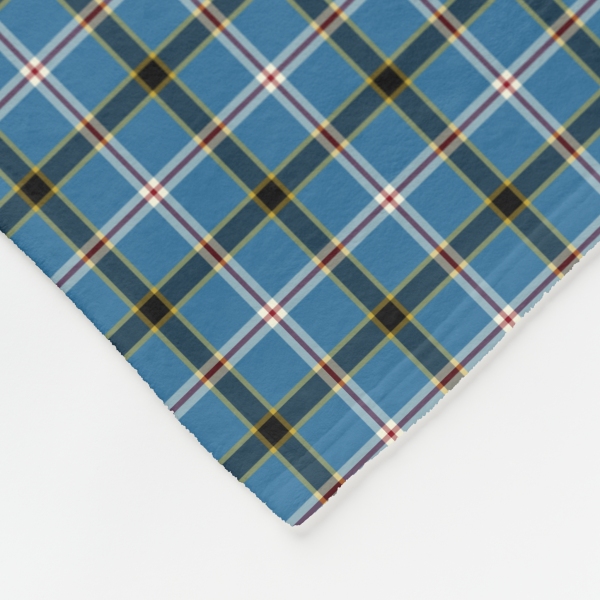 Oklahoma tartan fleece blanket