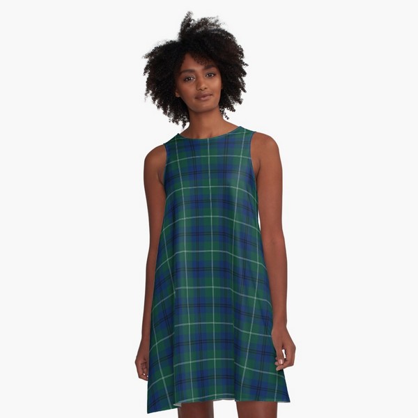 Oliphant tartan a-line dress