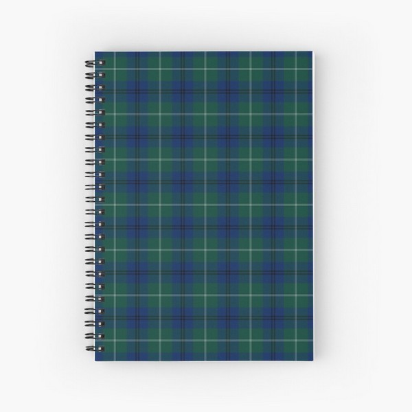 Oliphant tartan spiral notebook