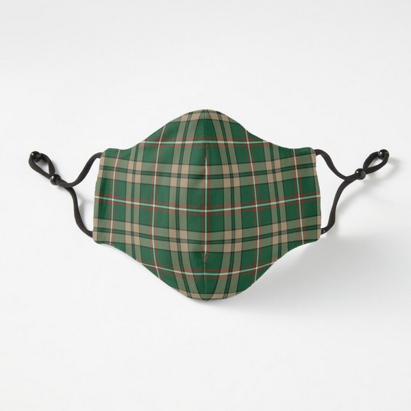 O'Neill tartan fitted face mask