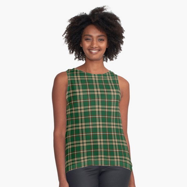 O'Neill tartan sleeveless top