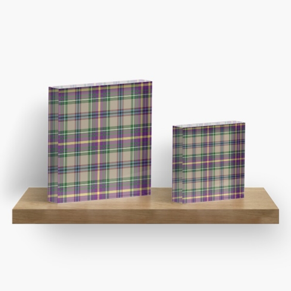 Oregon tartan acrylic block