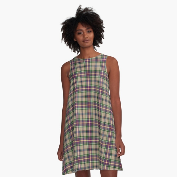 Oregon tartan a-line dress