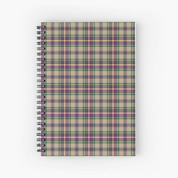 Oregon tartan spiral notebook