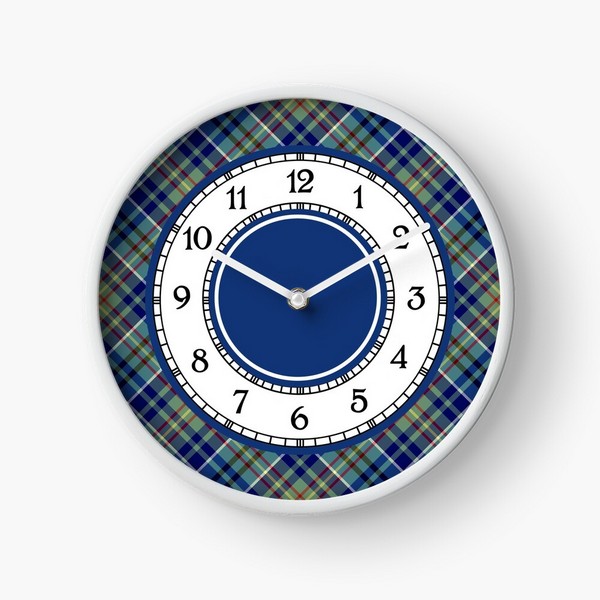 O'Sullivan tartan wall clock