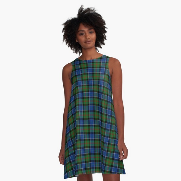 Clan Paterson tartan a-line dress