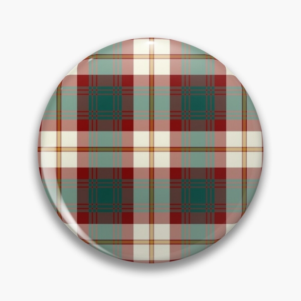 Prince Edward Island Dress tartan pinback button