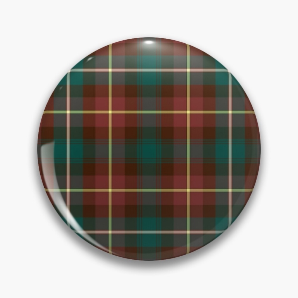 Prince Edward Island tartan pinback button