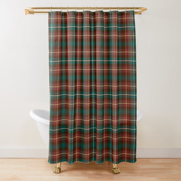 Prince Edward Island tartan shower curtain