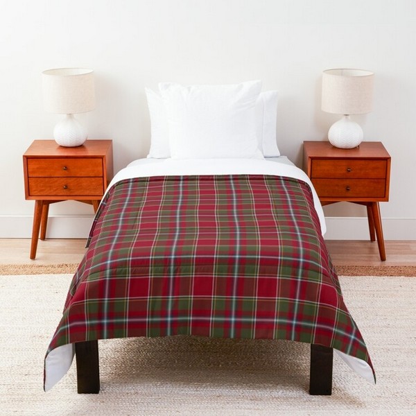 Perthshire Weathered tartan comforter