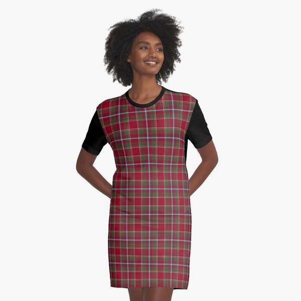 Perthshire Weathered tartan tee shirt dress