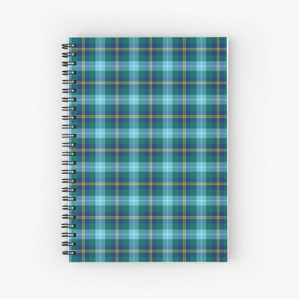 Porteous tartan spiral notebook