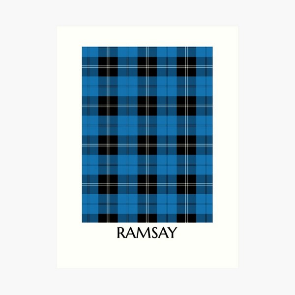 Clan Ramsay Blue Hunting Tartan Print