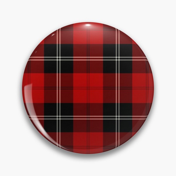 Ramsay tartan pinback button