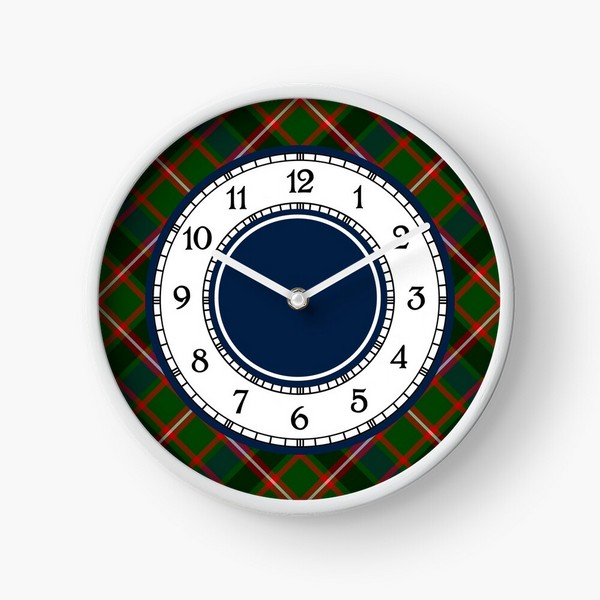 Reid tartan wall clock