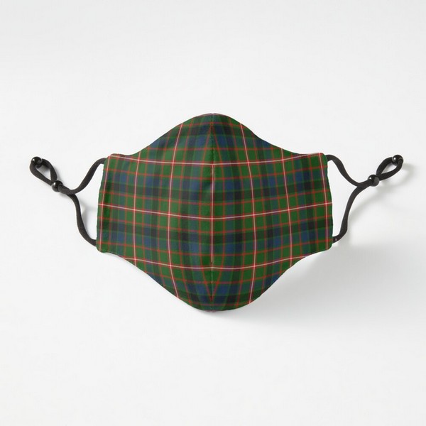 Reid tartan fitted face mask