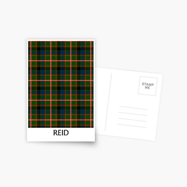 Reid tartan postcard