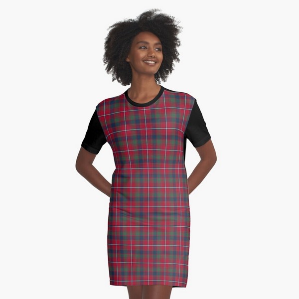 Robertson tartan tee shirt dress