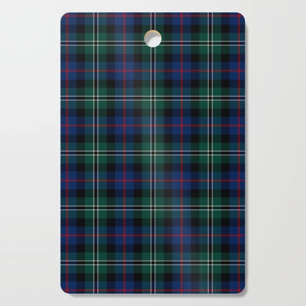 Rose Hunting tartan cutting board