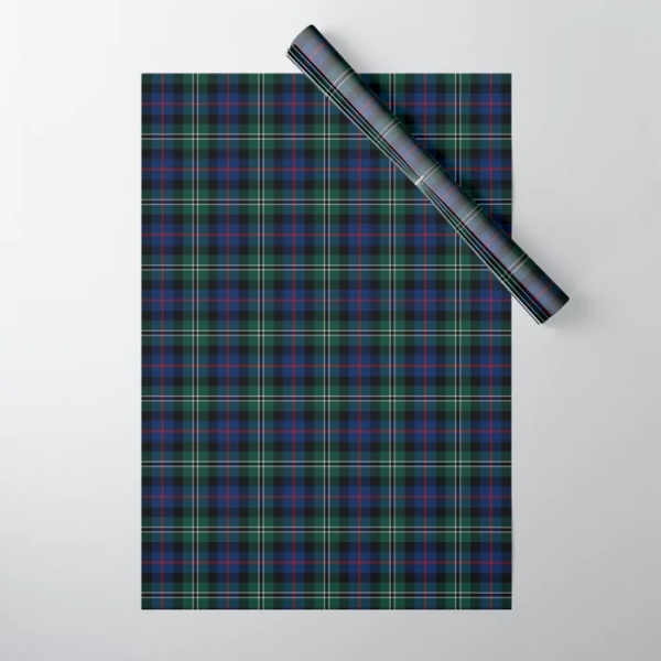 Rose Hunting tartan wrapping paper