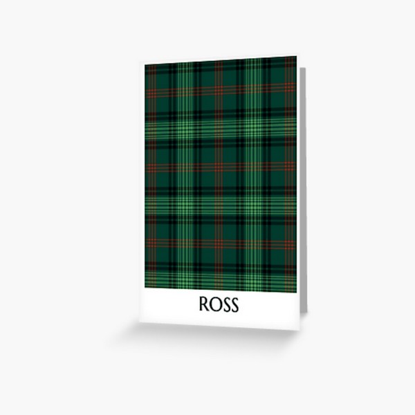 Clan Ross Hunting Tartan Card