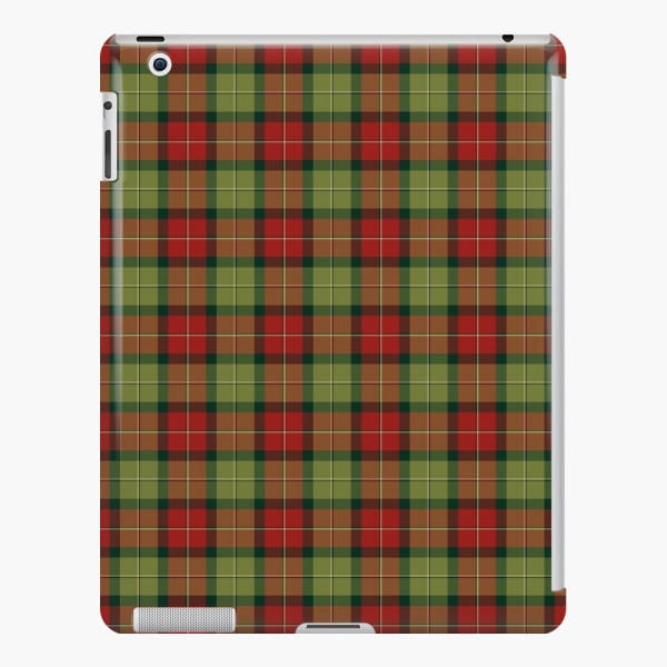 Rustic Christmas plaid iPad case
