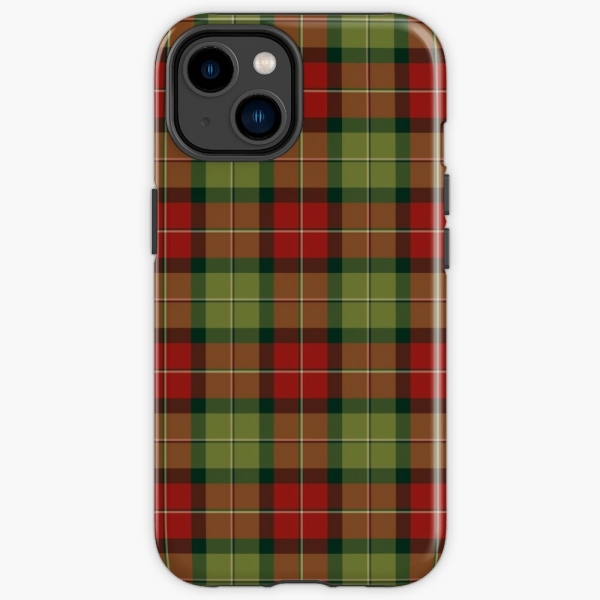 Rustic Christmas plaid iPhone case