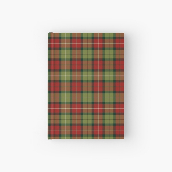 Rustic Christmas plaid hardcover journal