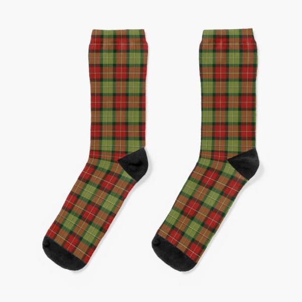 Rustic Christmas Plaid Socks