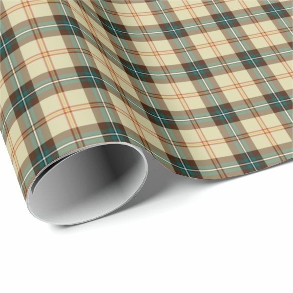 Saskatchewan tartan wrapping paper