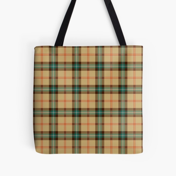 Saskatchewan tartan tote bag