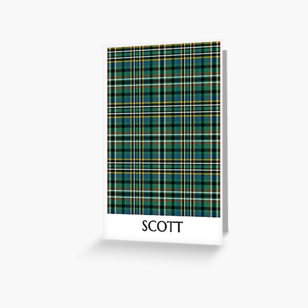 Clan Scott Green Tartan Card