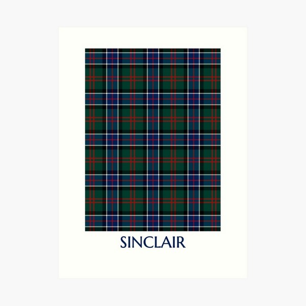 Clan Sinclair Hunting Tartan Print