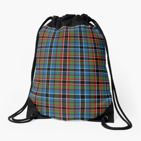 Souter tartan drawstring bag