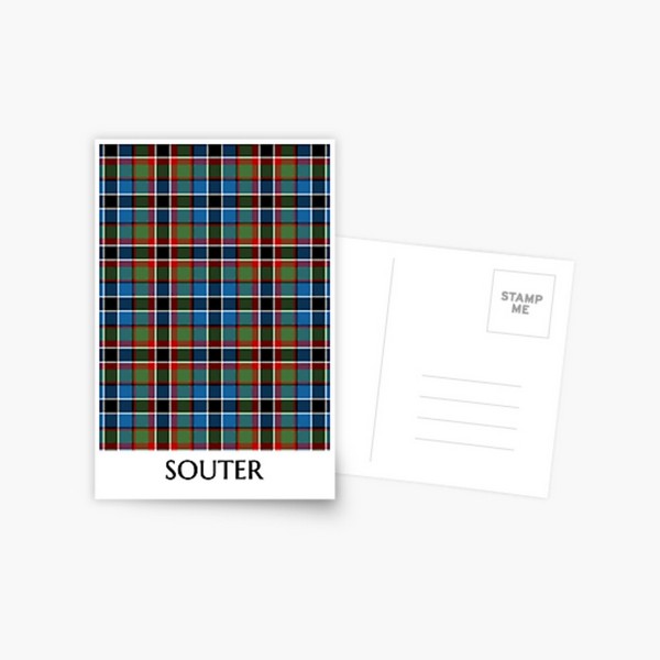Clan Souter Tartan Postcard