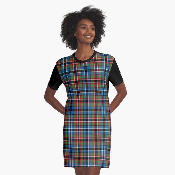 Souter tartan tee shirt dress